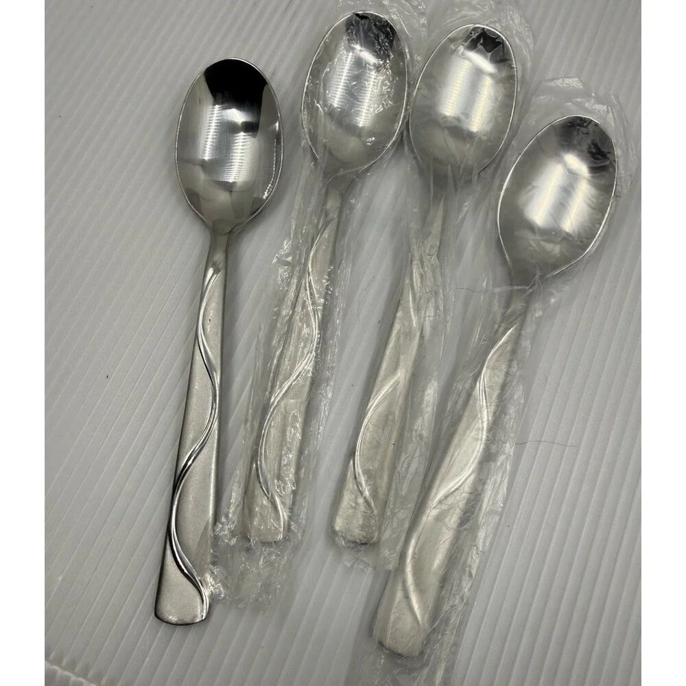 4 Cambridge Conquest 18/10 Stainless Teaspoons Replacements New